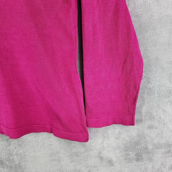Womens Pink Jones New York Collection Blouse Top Silk Blend Long Sleeve Size XL - Picture 5 of 12